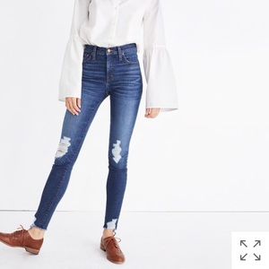 Madewell destructed 9” high-rise skinny jeans!